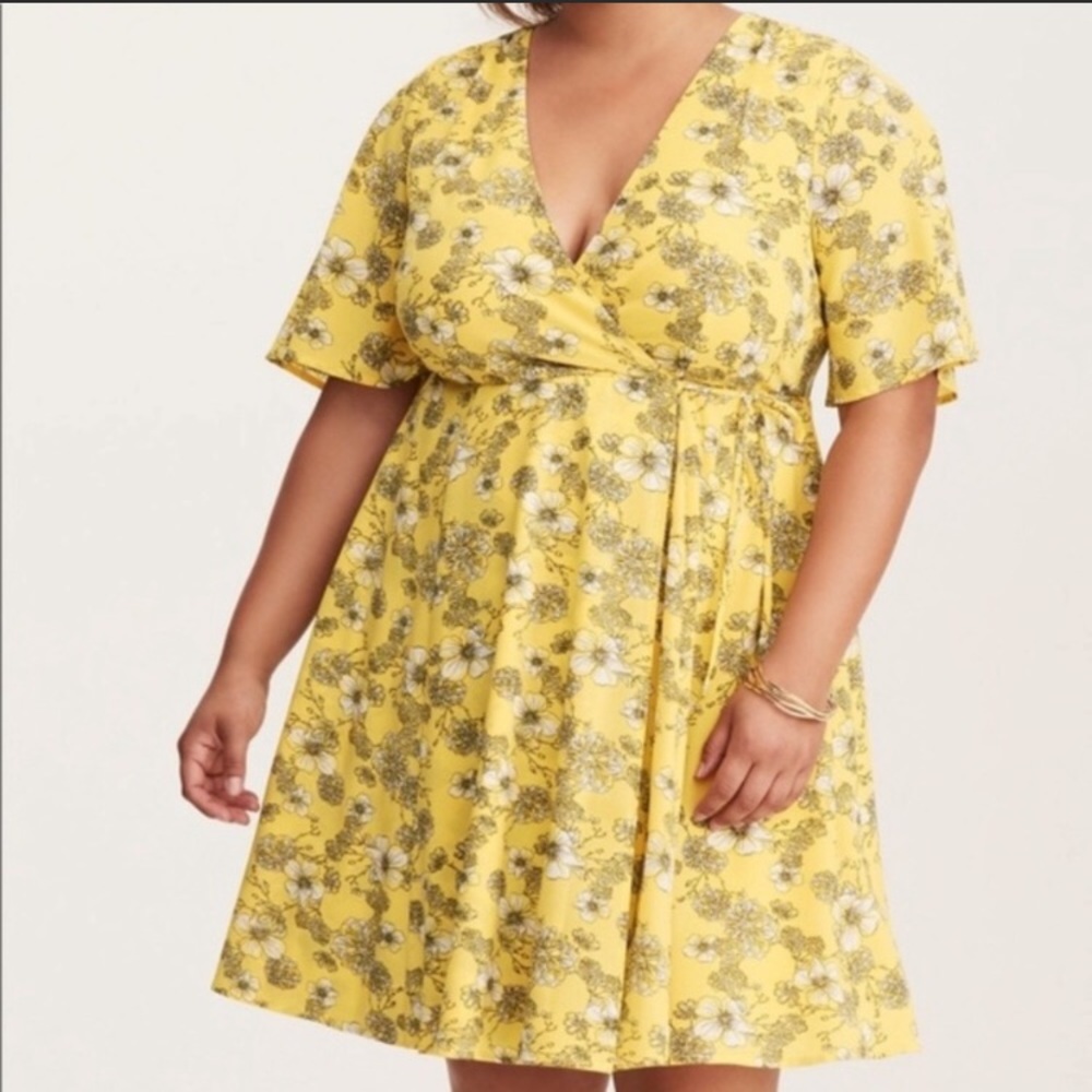 Yellow Floral Dress
